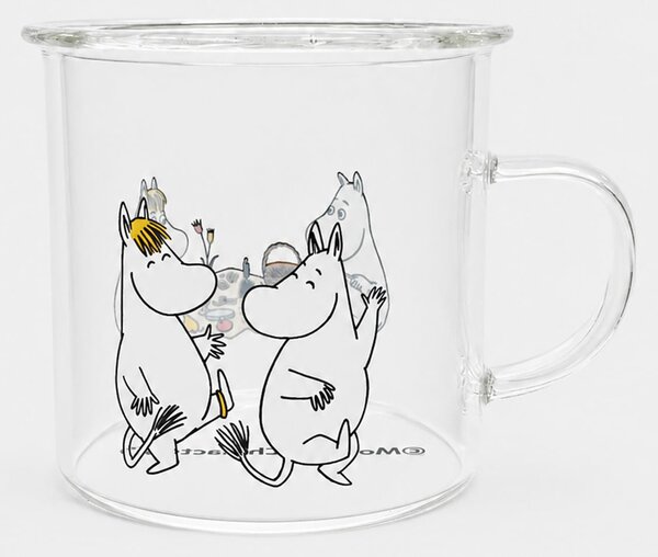 Sinsay - Стъклена чаша с дръжка The Moomins - многоцветен
