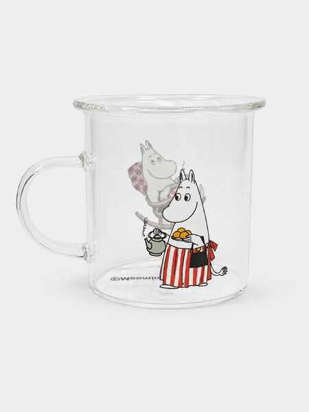 Sinsay - Стъклена чаша с дръжка The Moomins - многоцветен
