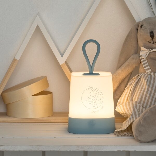 Atmosphera - LED Doty. детска презареждаема нощна лампа RABBIT LED/3,7V 1200mAh синя