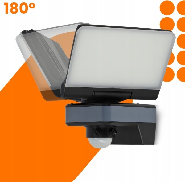 LED прожектор със сензор за движение и сумрак LED/24W/230V 4200K IP54 черен