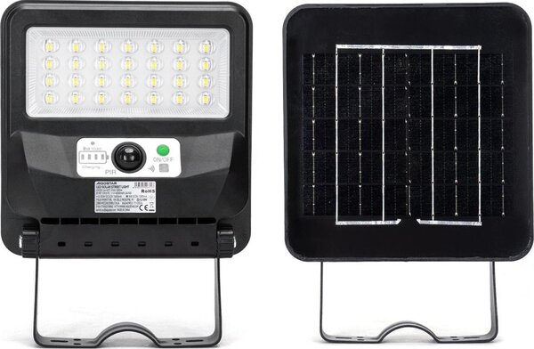 Aigostar -LED соларна улична лампа със сензор LED/50W/3,2V 1000mAh 6500K + дистанционно управление
