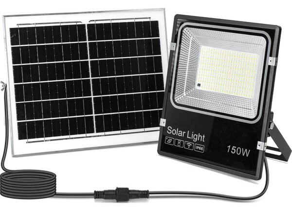 Aigostar-LED Соларен LED прожектор/150W/3,2V 3000mAh 3000K/4000K/6500K IP66 + дистанционно управление