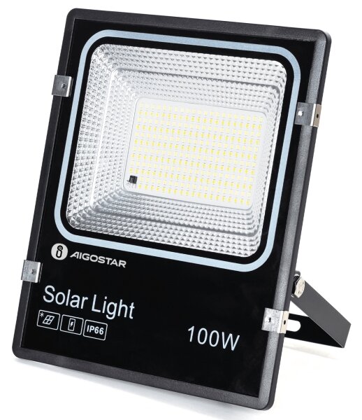 Aigostar-LED Соларен прожектор LED/100W/3,2V 2000mAh 3000K/4000K/6500K IP66 + с дистанционно управление