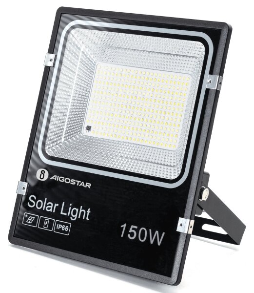 Aigostar-LED Соларен LED прожектор/150W/3,2V 3000mAh 3000K/4000K/6500K IP66 + дистанционно управление