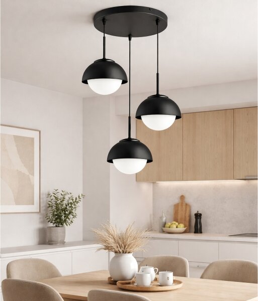 BRILAGI - Полилей на кабел COSMO 3xE27/60W/230V черен