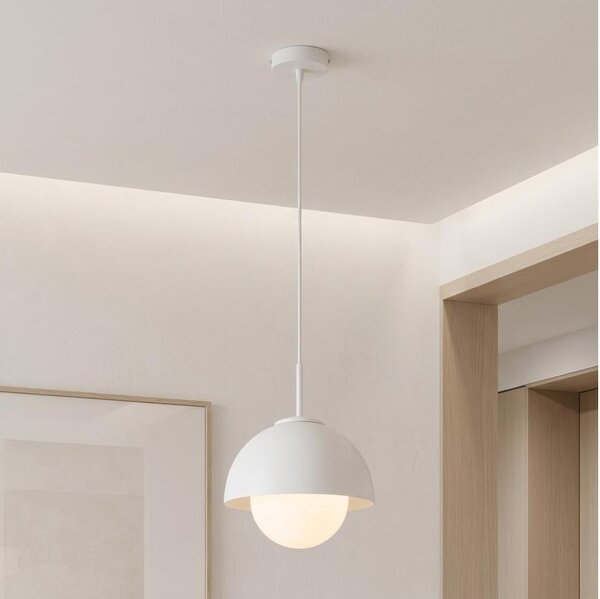 BRILAGI - Полилей на кабел COSMO 1xE27/60W/230V Ø 18 см бял/златен