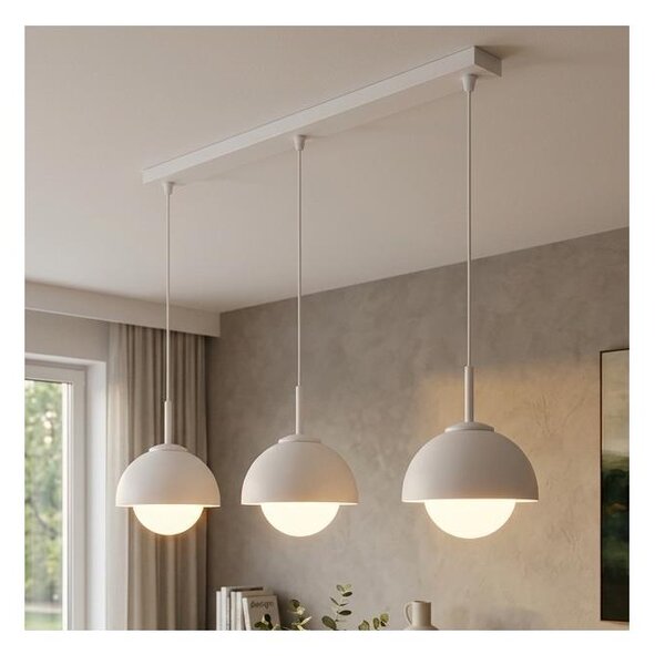 BRILAGI - Полилей на кабел COSMO 3xE27/60W/230V бял/златен
