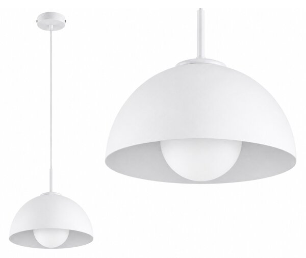 BRILAGI - Полилей на кабел COSMO 1xE27/60W/230V Ø 30 см бял/златен
