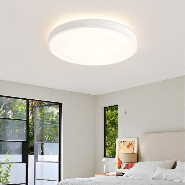 Brilagi - димируемо LED осветително тяло GLASS POOL DOUBLE LED/60W/230V 50 см, бяло + дистанционно управление