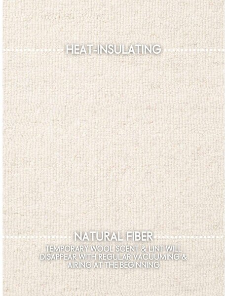 Кремав ръчно изработен вълнен килим 140x200 cm Puristic Knots – Elle Decoration
