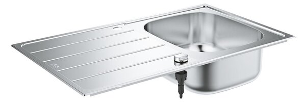 Grohe K200 Кухненска мивка от неръждаема стомана с ляв/десен отцедник