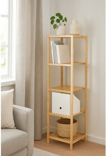 Бамбуков рафт за баня в естествен цвят 37x140 cm Skaren – Bonami Essentials