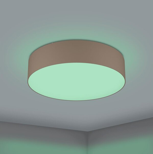 Eglo 31767 - LED RGBW димируема таванна лампа ROMAO-Z LED/35W/230V Ø 57 см taupe
