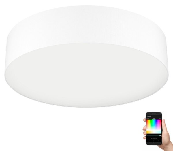 Eglo 31766 - LED RGBW димируемо таванно осветително тяло ROMAO-Z LED/35W/230V диаметър 57 см бяло