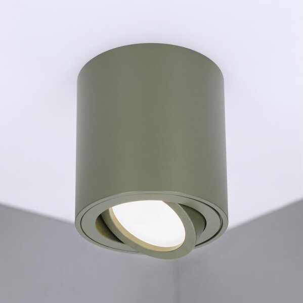 BRILAGI - Точково осветително тяло MIA 1xGU10/30W/230V 84x80 mm тъмно зелено