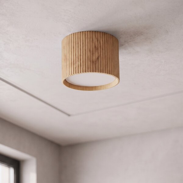 BRILAGI - Точково осветително тяло STRIPY 1xGX53/15W/230V 60x82 mm дъбов декор