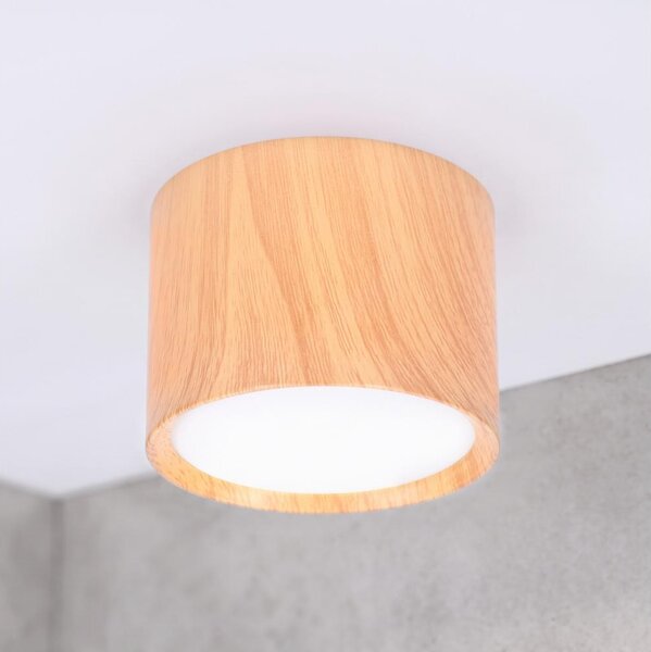 BRILAGI - Точково осветително тяло SMOOTH 1xGX53/15W/230V 60x82 mm декор дъб