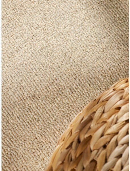 Бежов ръчно изработен вълнен килим 140x200 cm Puristic Knots – Elle Decoration