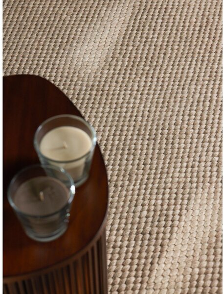 Бежов ръчно изработен вълнен кръгъл килим ø 160 cm Lyon Beans – Elle Decoration