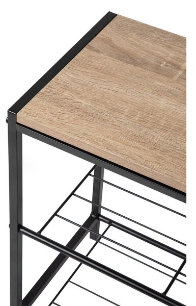Черна стоманена стойка за обувки 63x44x30 cm Asten – Bonami Essentials