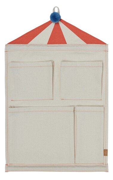 Кремав текстилен висящ органайзер 40x1x60 cm Circus – OYOY Mini