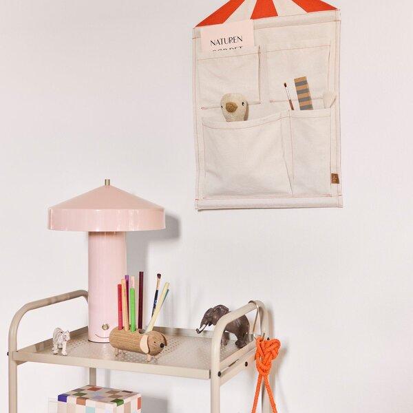 Кремав текстилен висящ органайзер 40x1x60 cm Circus – OYOY Mini