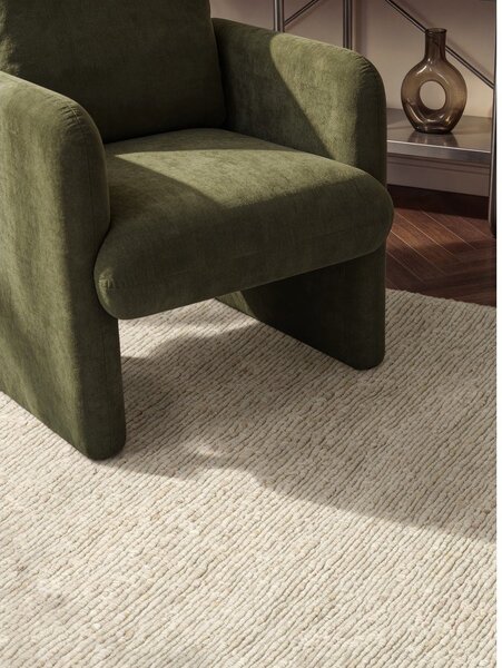 Кремав ръчно изработен вълнен килим 80x150 cm Bexley Woolwich – Ted Baker