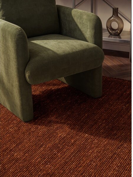 Кафяв ръчно изработен вълнен килим 80x150 cm Bexley Woolwich – Ted Baker