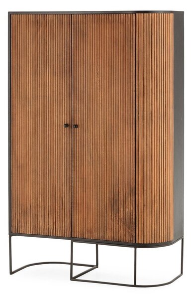 Скрин от масивно манго в естествен цвят 100x165x40 cm Curve – MOME