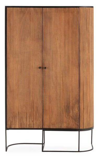 Скрин от масивно манго в естествен цвят 100x165x40 cm Curve – MOME