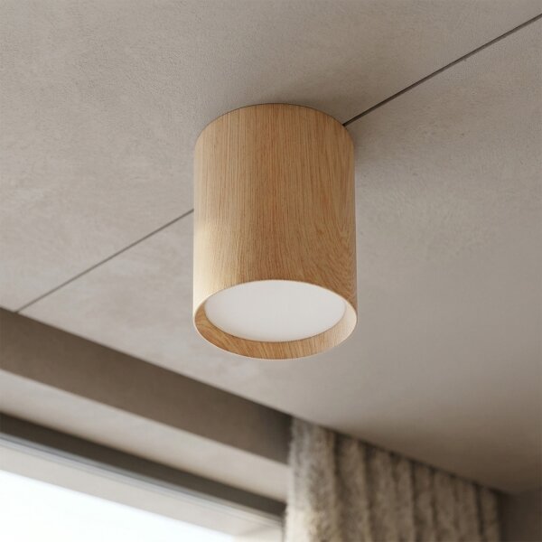 BRILAGI - Точково осветително тяло SMOOTH LONG 1xGX53/15W/230V 60x82 mm 100x82 mm дъбов декор