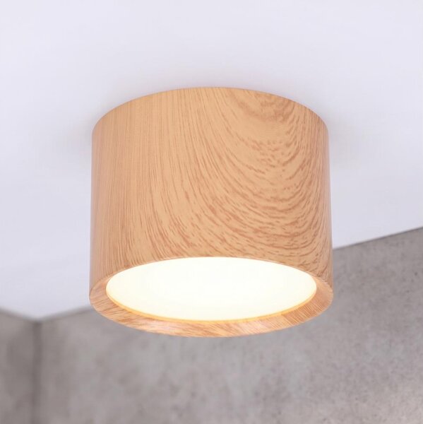 BRILAGI - Точково осветително тяло за баня SMOOTH 1xGX53/15W/230V 60x82 mm декор дъб IP54