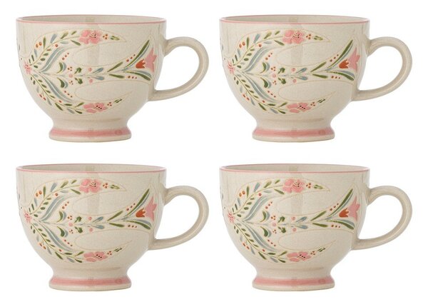 Бели керамични чаши в комплект 4 бр. 400 ml Rosalynde – Bloomingville