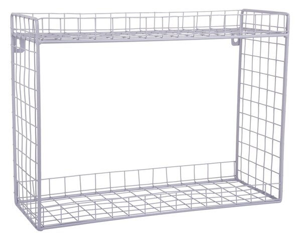 Лилав стоманен стенен рафт на няколко нива 40 cm Reja – PT LIVING