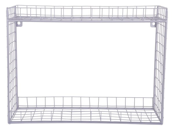 Лилав стоманен стенен рафт на няколко нива 40 cm Reja – PT LIVING