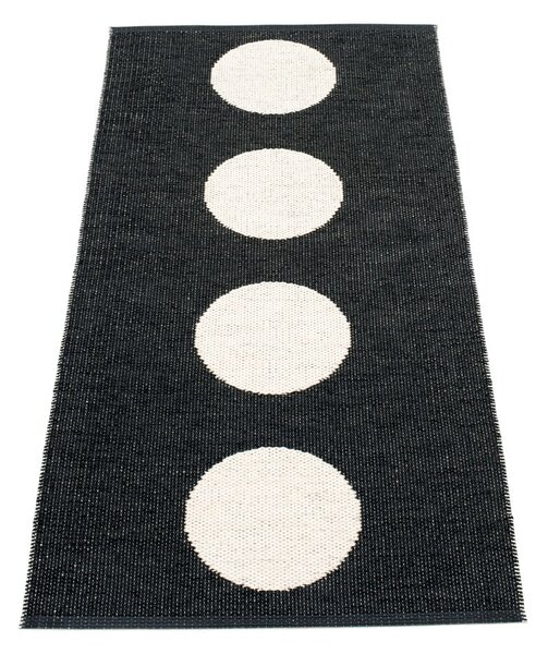 Черно-бяла пътека за открито и закрито 70x150 cm Vera Black – Pappelina