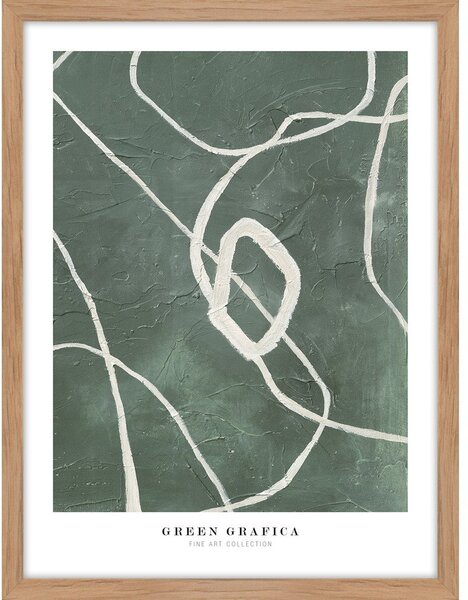 Картина 32x42 cm Green Grafica – Malerifabrikken