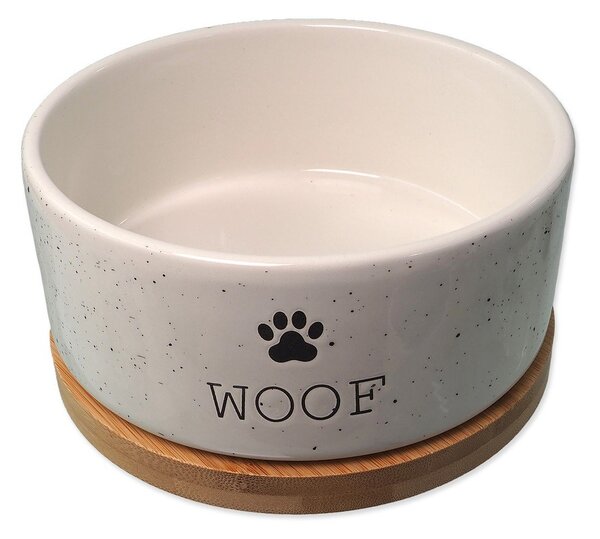 Керамична купа за куче ø 16 cm Dog Fantasy WOOF – Plaček Pet Products