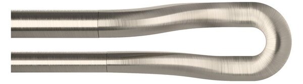 Разтегателен двоен корниз от неръждаема стомана 107 - 305 cm Midnight - Umbra
