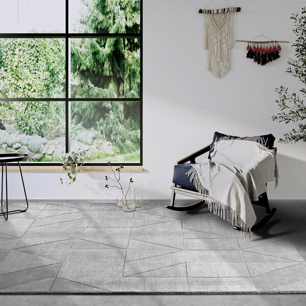Сив ръчно изработен вълнен килим 80x150 cm Ursule – Villeroy&Boch