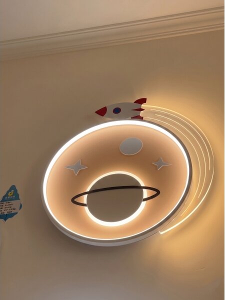 Brilagi -LED Детско таванно осветително тяло STARSHIP LED/64W/230V 3000/4500K жълто