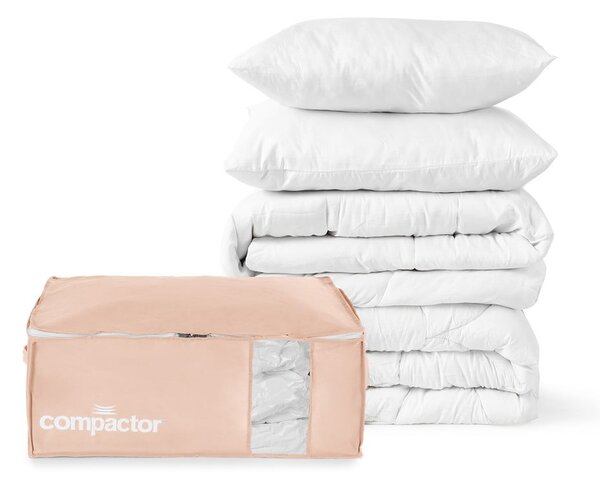 Вакуумна пластмасова кутия за съхранение на дрехи 65x45x27 cm Pink Edition – Compactor