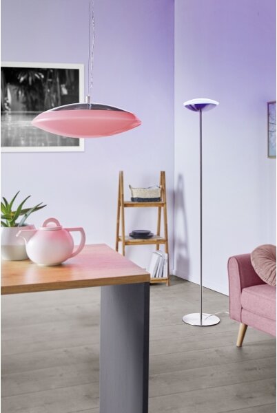 Eglo 33325 - Димируема стояща LED RGBW лампа FRATTINA-C LED/18W/230V матов хром