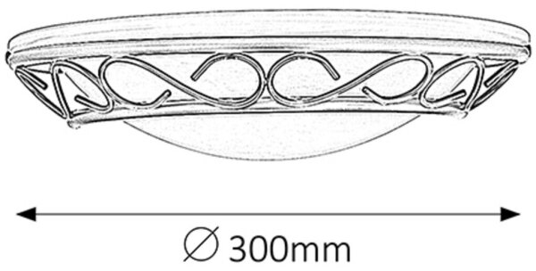 Rabalux 3721 - Стенно осветително тяло ATHEN 1xE14/60W/230V