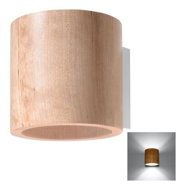 Sollux SL.0490 - Аплик ORBIS 1xG9/40W/230V дърво
