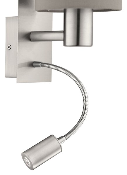 Eglo 96478 - LED гъвкаво осветление PASTERI 1xE27/40W+LED/3,8W taupe