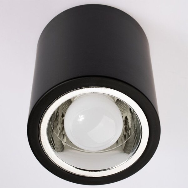 LED таванно осветително тяло JUPITER 1xE27/6W/230V 120x98 мм черно
