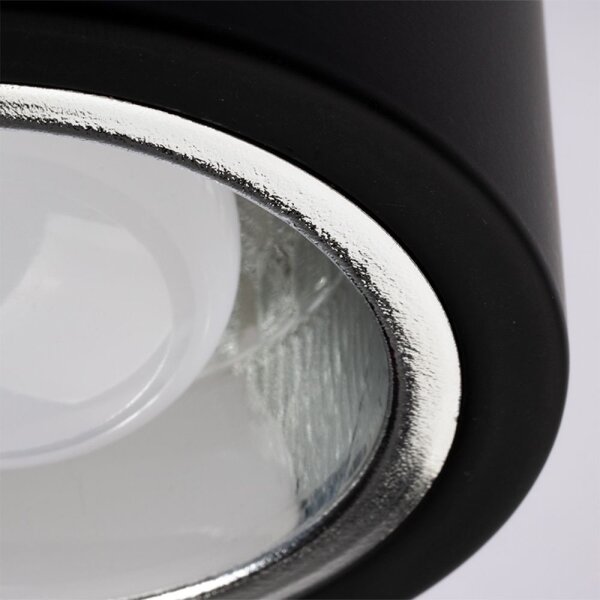LED таванно осветително тяло JUPITER 1xE27/6W/230V 120x98 мм черно