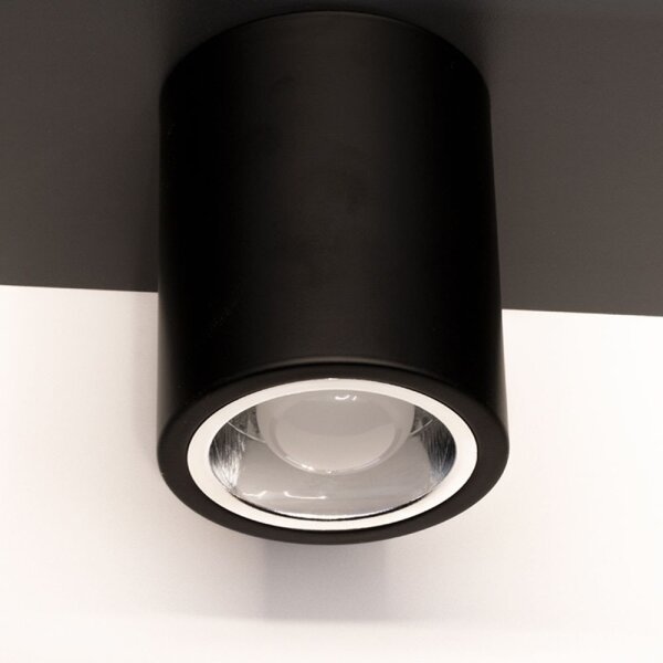 LED таванно осветително тяло JUPITER 1xE27/6W/230V 120x98 мм черно