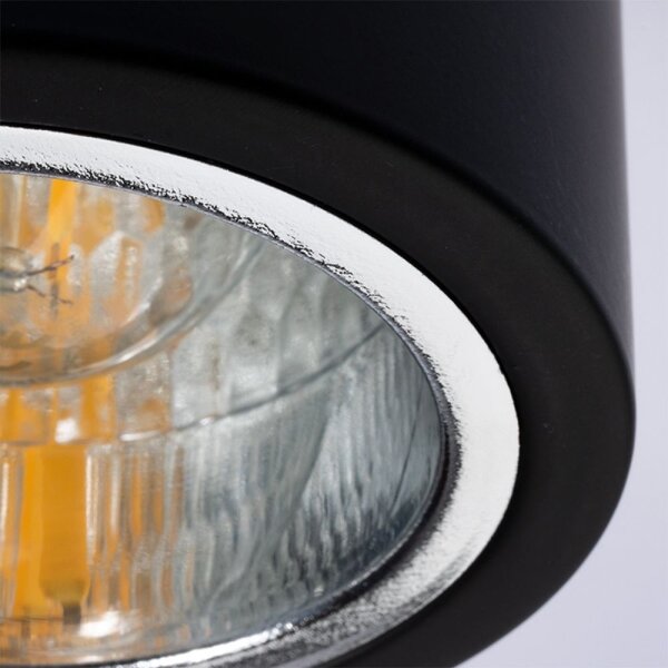 LED таванно осветително тяло JUPITER 1xE27/6W/230V 120x98 мм черно